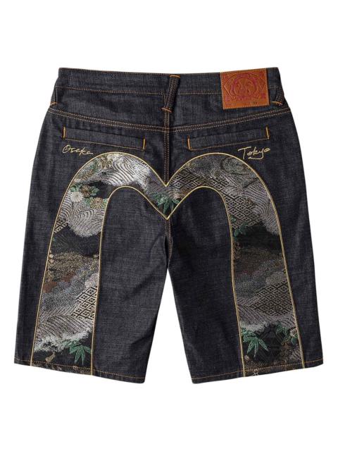 Daicock Brocade Denim Shorts