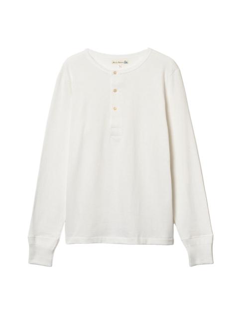2M06 Vintage Machine Refined Classic Fit Long Sleeve Henley White