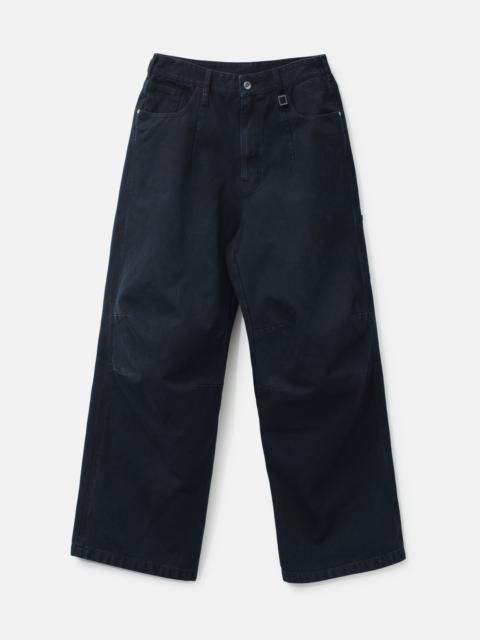 3D WIDE DYED DENIM PANTS