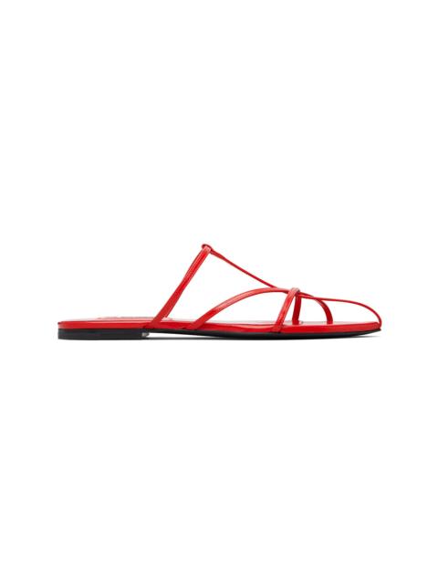 Red Pointed Toe Sandals