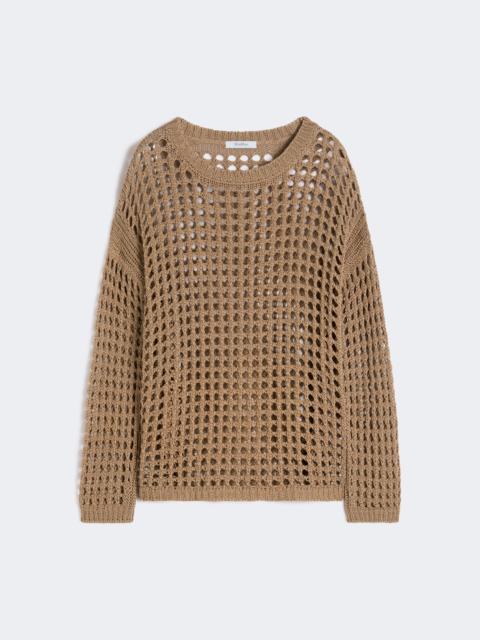Cotton mesh jumper - DESERT