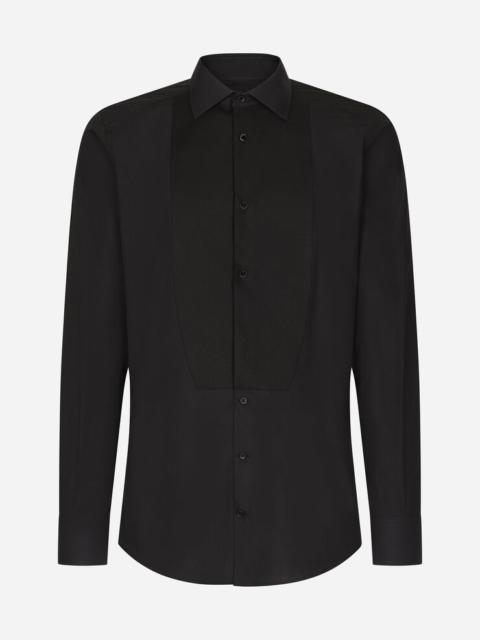 Cotton Gold-fit tuxedo shirt