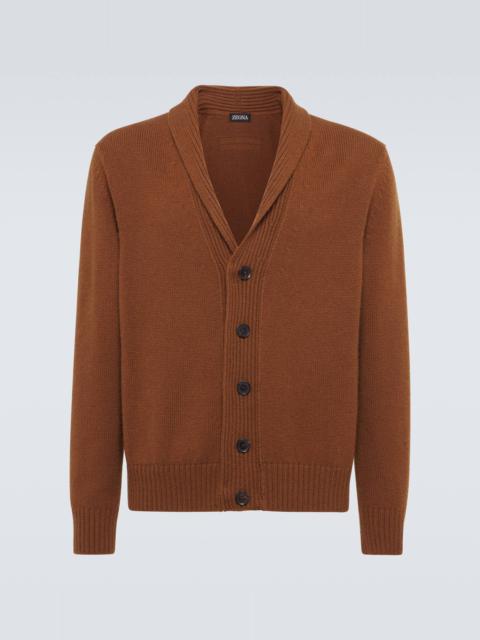 Cashmere and mohair cardigan