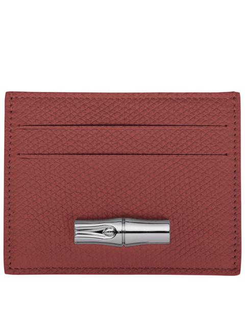 Le Roseau Card holder Chestnut - Leather