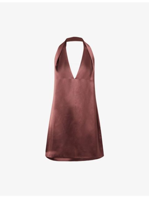 Savanna Halter-Neck Stine Mini Dress