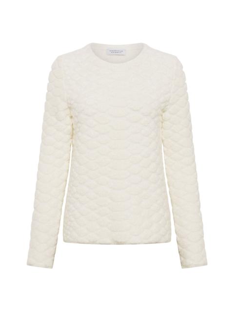 Tansey Knit Sweater in Ivory Cashmere