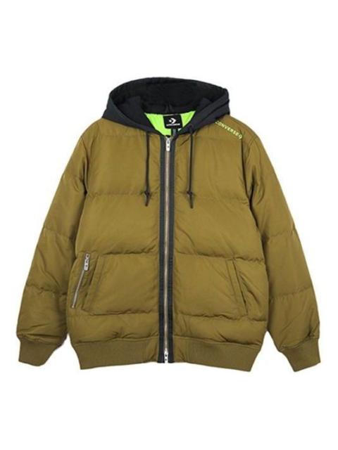 Converse Court Down Bomber Jacket 'Olive Green' 10019992-A02