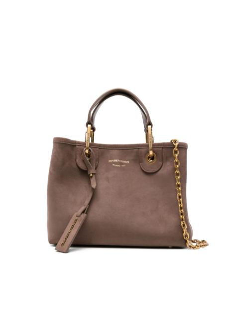 double-handle chain-strap tote bag