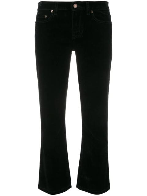 cropped fitted jeans