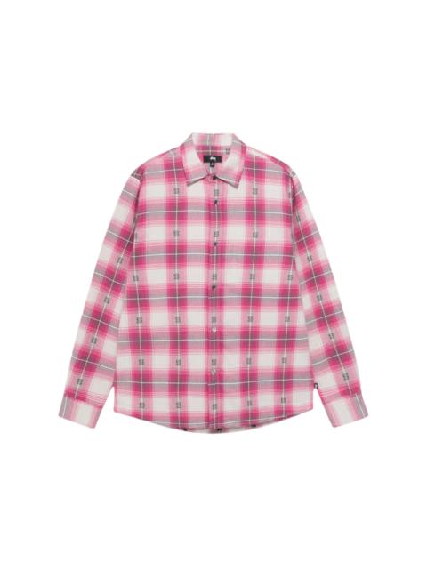 Stussy Motif Plaid Shirt Pink