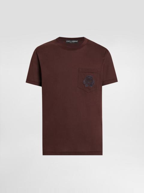 Cotton t-shirt with embroidery