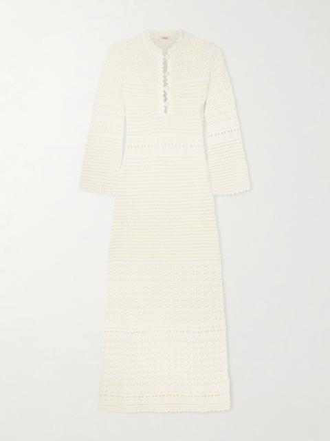 Madone Open-knit Maxi Dress