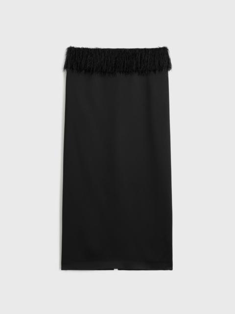 Fringe skirt black
