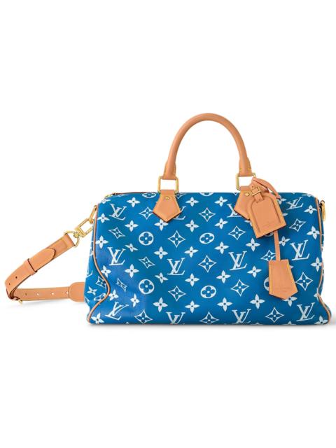 Louis Vuitton Speedy P9 Bandoulière 40 Monogram Leather Blue
