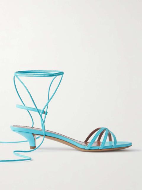 Linda leather sandals Turquoise