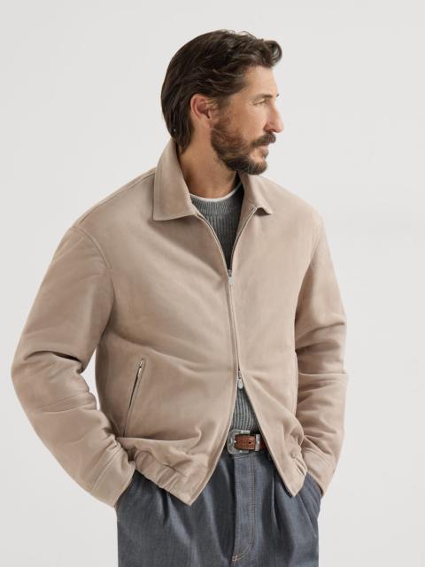 Country suede outerwear jacket