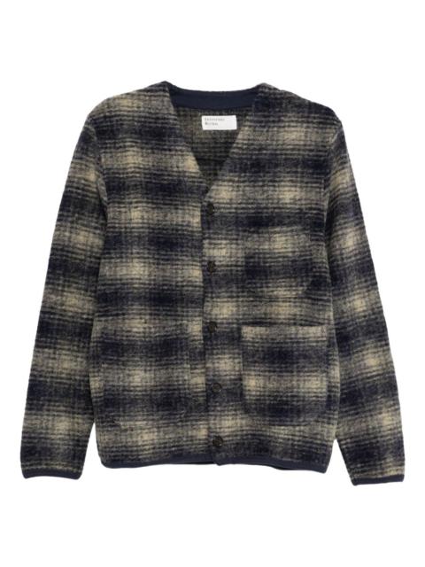 plaid cardigan