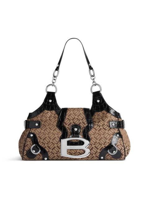 Women's Essex Medium Bowling Bag in Ebony/beige/black