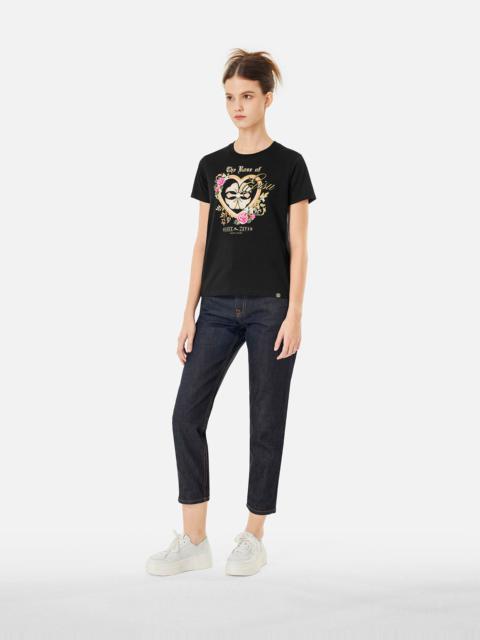 THE ROSE OF EVISU PRINT REGULAR FIT T-SHIRT