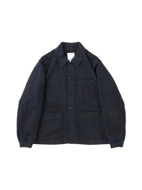 TRAVAIL COVERALL MOLESKIN DMGD NAVY