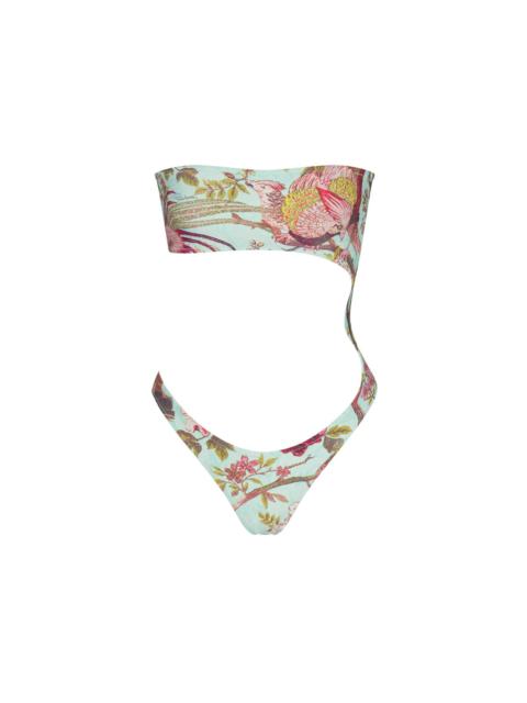 SKIMS x Roberto Cavalli Strapless Monokini Fagianella Print