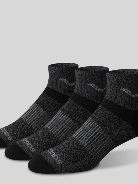 Inferno Merino Wool Blend Quarter 3-Pack Sock
