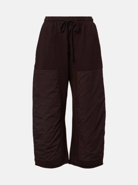 Jamie patchwork cotton terry swetapants