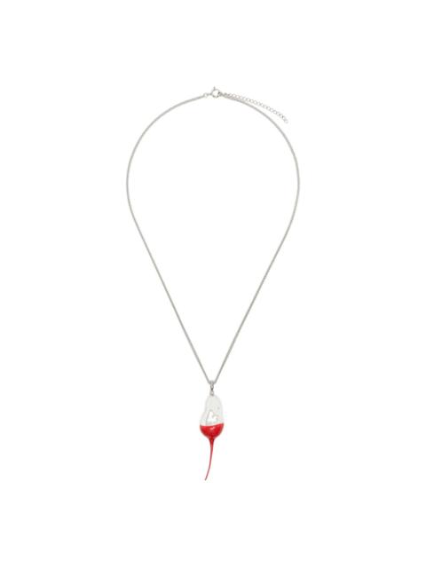 Dipped pearl necklace