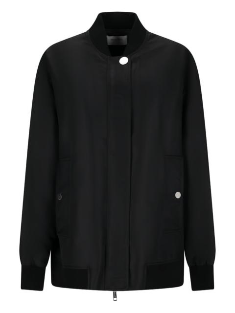 button-fastening bomber jacket