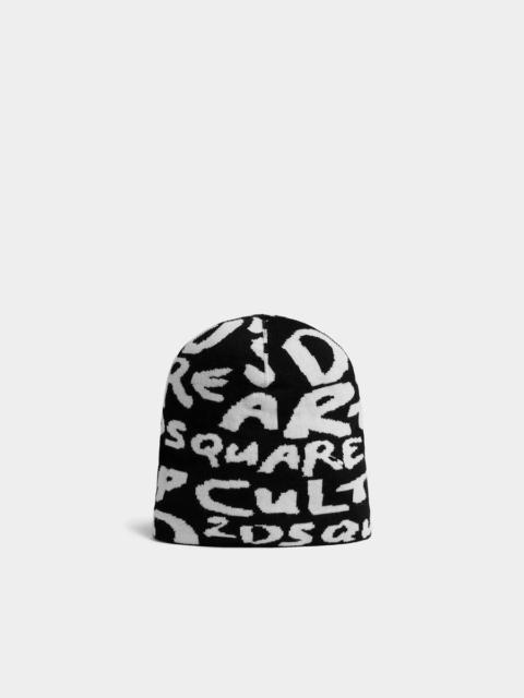 D2 POP 80'S KNIT BEANIE