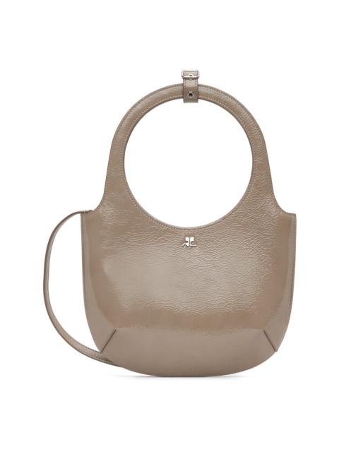 Taupe Holy Naplack Leather Bag