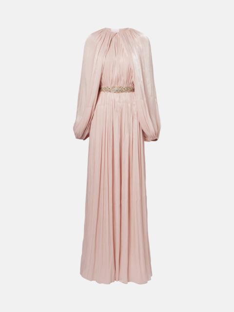 Jazmin georgette lamé gown