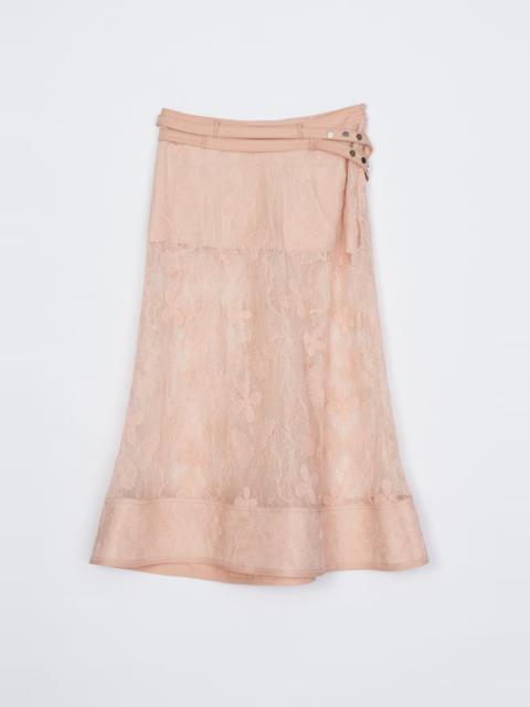 Floral Lace Midi Skirt