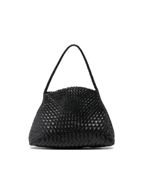 braided leather beach bag