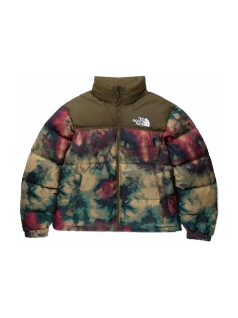The North Face Womens Printed 1996 Retro Nuptse Jacket Antelope Tan/Ice Dye Print