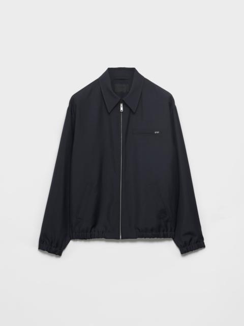 Mohair wool blouson jacket