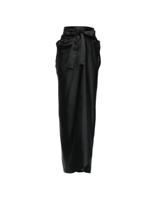 Kendall tie wrap maxi skirt