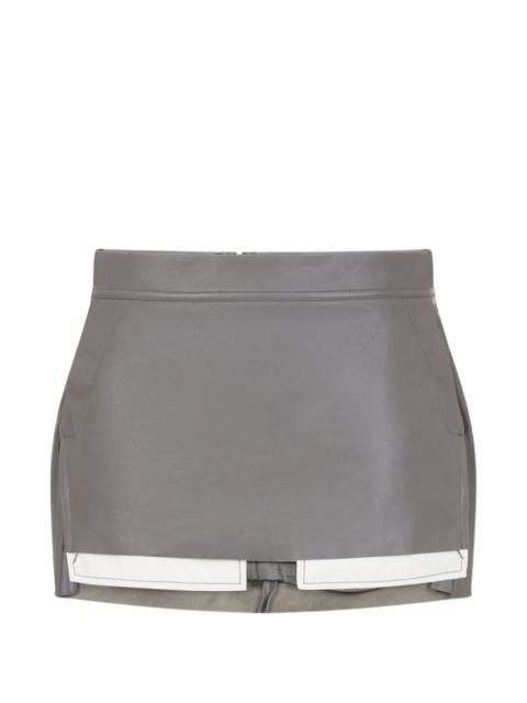 mini leather skirt