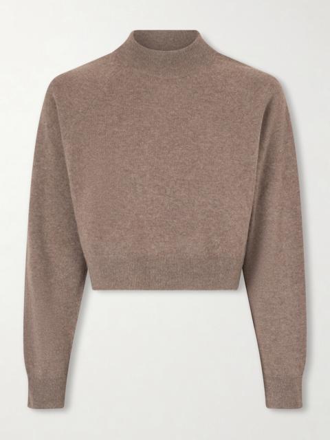 Cropped Wool And Cashmere-blend Sweater