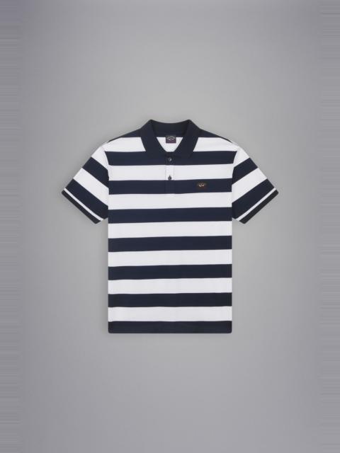 COTTON PIQUÉ POLO WITH ICONIC BADGE