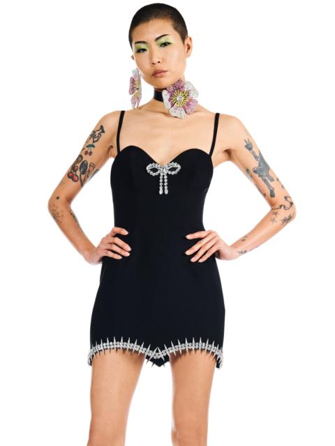CRYSTAL SPIKE MINI DRESS