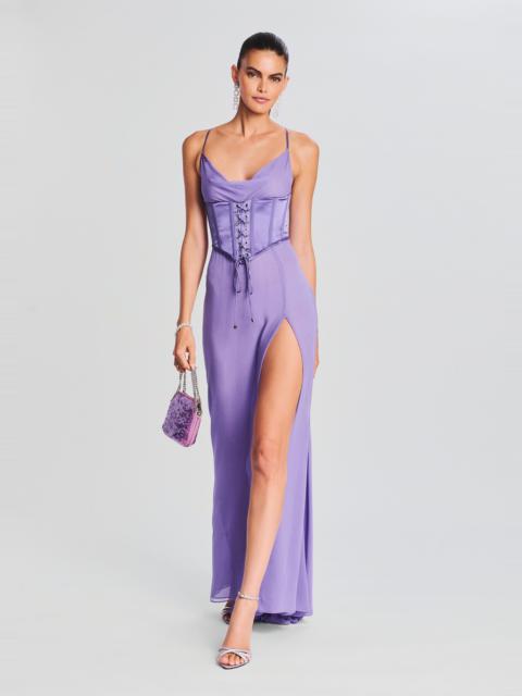 LARISSA SILK CORSET DRESS
