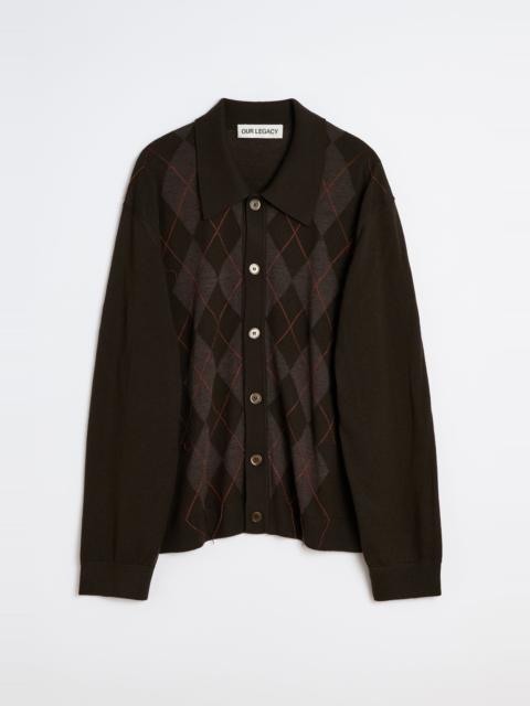 Our Legacy Evening Polo Pub Argyle Fine Wool