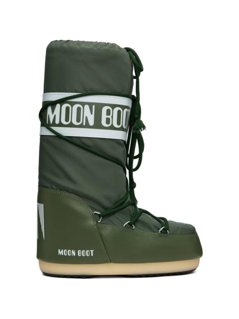 Green Icon Nylon Boots