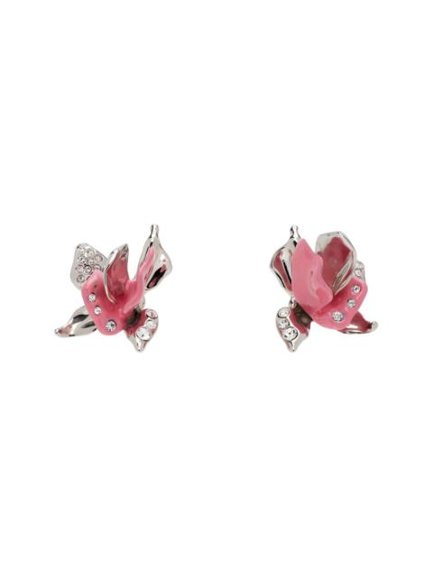 Rhinestone Tulip Earrings