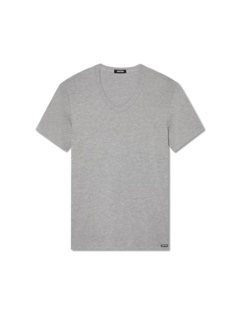 COTTON V-NECK T-SHIRT
