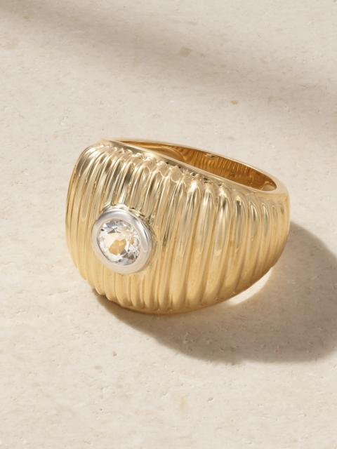 9-karat Gold Topaz Ring