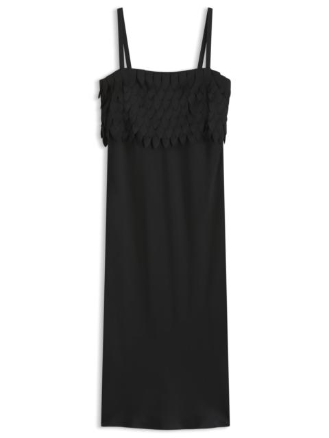 STRAPPY DRESS WITH LASER-CUT SHAPES