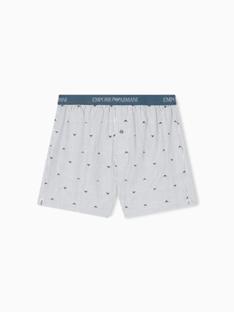 BOXERS WITH JACQUARD LOGO PATTERN