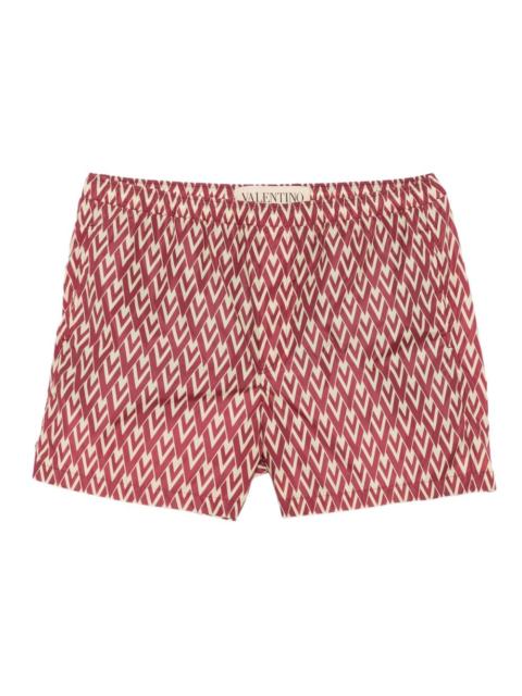 Optical-print swim shorts